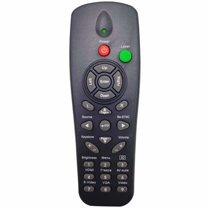 Picture of INTECHING BR-5033L Projector Remote Control for Optoma DS219, DS309, DS317, DS327, DS329, DS550, DS551, DS611, DX327, DX329, DX550, DX551, DX617, EH1020, TH1060, TH1060P, TX779, TX779P-3D