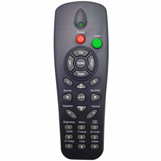 Picture of INTECHING BR-5033L Projector Remote Control for Optoma DS219, DS309, DS317, DS327, DS329, DS550, DS551, DS611, DX327, DX329, DX550, DX551, DX617, EH1020, TH1060, TH1060P, TX779, TX779P-3D