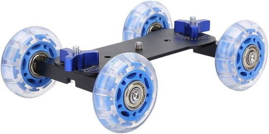 Picture of Mini Camera Dolly Roller - Adjustable Desktop Camera Slider Car with 10KG Load, Precise Scale, and Low Noise - Ideal for DSLR and Camcorders LIONX