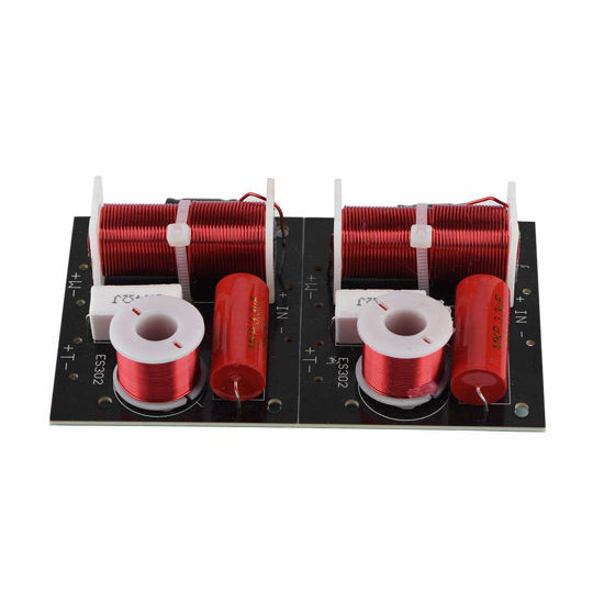 Picture of Vipxyc Frequency Divider, 2Pcs Stereo Speaker 2 Way 2 Unit Frequency Divider HiFi Sound Filter Audio Module Board for DIY