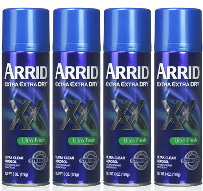 Picture of ARRID XX Ultra Clear Anti-Perspirant Deodorant Spray, Ultra Fresh 6 oz (Pack of 4)