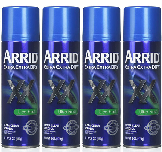 Picture of ARRID XX Ultra Clear Anti-Perspirant Deodorant Spray, Ultra Fresh 6 oz (Pack of 4)