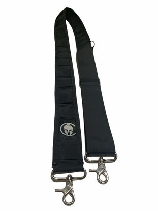 Picture of Modern Culture Firefighter EMS Radio Strap (52in. to 63in.), Tactical, Adjustable, Multi- Use, EMS, Firefighter, Police, Ranger, First Responder (Black)