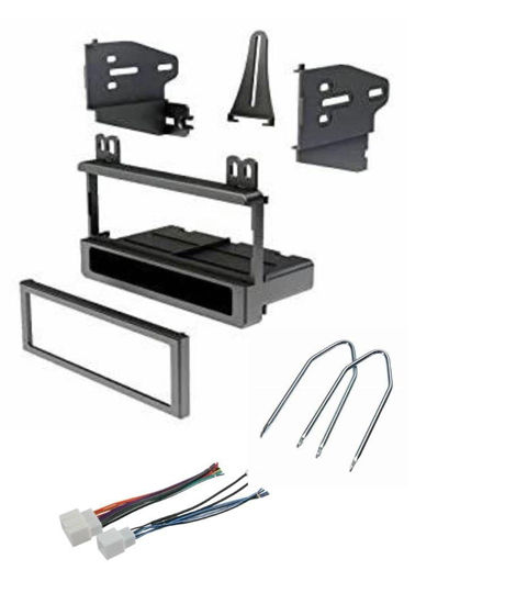 Picture of ASC Audio Car Stereo Dash Kit, Wire Harness, and Radio Tool to Install a Single Din Aftermarket Radio for select Ford Lincoln Mazda Mercury Vehicles - Compatible Vehicles Listed Below