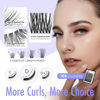 Picture of BEYELIAN Lash Extension Kit D Curl Cluster Lashes Kit with 156 Pcs Lash Clusters, Clusters Eyelash Applicator Tool, Cluster Lashes Bond and Seal, Clusters Lash Glue Remover Easy to Apply at Home (Style3+Style5)