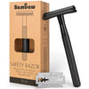 Picture of Bambaw Safety Razor for Men, Metal Razor with a Blade for Safety Razor, Razor Zero Waste - Black