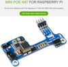 Picture of waveshare PoE HAT E for Raspberry Pi 4B/Raspberry Pi 3B+, Power Over Ethernet (PoE) Support 802.3af PoE Network Standard, Compatible with Raspberry Pi Official Case, Support Connecting Cooling Fan