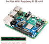 Picture of waveshare PoE HAT E for Raspberry Pi 4B/Raspberry Pi 3B+, Power Over Ethernet (PoE) Support 802.3af PoE Network Standard, Compatible with Raspberry Pi Official Case, Support Connecting Cooling Fan