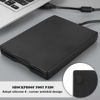 Picture of 1.44 MB External USB FDD Floppy Disk Drive for PC Laptop , Floppy Diskette Disk Drive Notebook | Black USB External Floppy Diskette with Shockproof Footrest