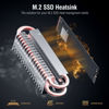 Picture of Acidalie M.2 SSD heatsink with Double Layer Aluminum and 4 Copper Heat Pipes Cooler for M.2 SSD 2280[Silver]