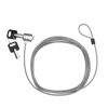 Picture of CTA Digital 10-Foot Security Cable - CTA 10’ Galvanized Steel Cable with K-Slot Lock and Master Key for Use with Tablets, Laptops, and Devices with K-Slots (ADD-CALOCK3M)