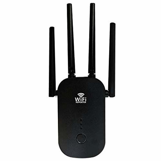 Picture of WiFi Extender Signal Booster 1200Mbps Dual Band Network Repeater with Long Range Coverage Wireless Internet Amplifier 2.4 & 5.8 GHz Wireless Signal