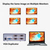 Picture of DTECH Powered 4 Port VGA Splitter Box Video Distribution Duplicator for 1 PC to Multiple Monitors Projector