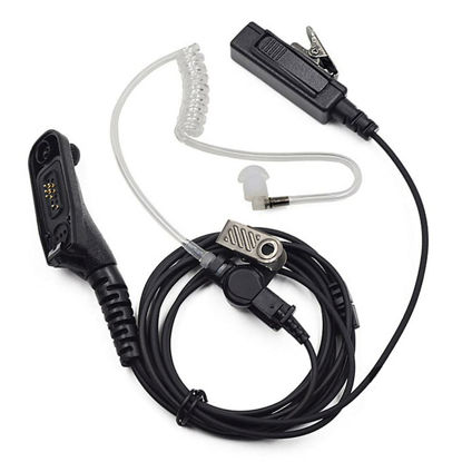 Picture of 2 Wire Acoustic Tube Earpiece Mic Compatible with Motorola APX 1000 APX 2000 APX 6000 XPR 7000 XPR 7550 XPR 7550e XPR 6000 XPR 6350 XPR 6500 XPR 6550 XIR P8260 XIR P8268 Two Way Radio