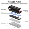 Picture of Acidalie M.2 SSD heatsink with Double Layer Aluminum and 4 Copper Heat Pipes Cooler for M.2 SSD 2280[Black]