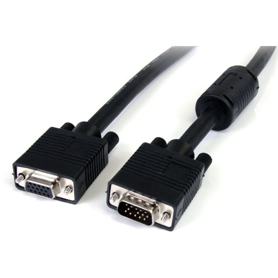 Picture of StarTech.com 15 ft. (4.6 m) VGA Extension Cable - HD15 VGA Extension - Triple-Coaxial - Male/Female - VGA Monitor Cable (MXT105HQ)