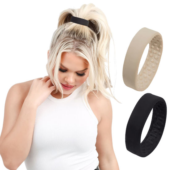 PONY-O 2 Pack Black and Dark Blonde Original Patented Hair