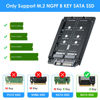 Picture of BEYIMEI M.2 NGFF to SATA3.0 Adapter Card, Dual M.2 B-Key SSD to 6G Interface Adapter Card, SATA to Dual M.2 SATA 2.5'' SSD (JBOD)