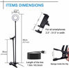 Picture of Webcam Stand with Ring Light for Live Steaming, Makeup, Video Conference, Logitech Webcam Ring Light with Flexible Arms/Mount Clamp for All iPhone/Android Phones/Logitech Camera