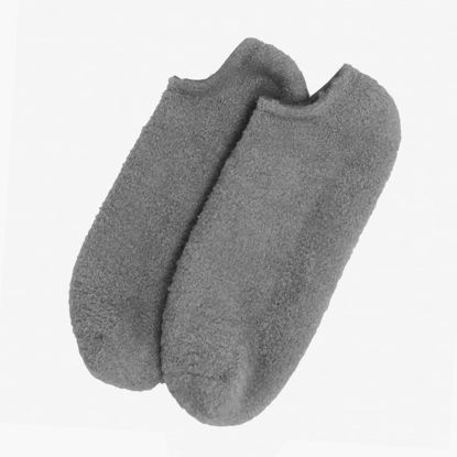 Picture of Barefoot Scientist Sleep On It Overnight Moisturizing Gel Socks, Low Profile Ankle Socks, Nourish Your Feet (Grey, L)