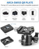 Picture of Low Profile Ball Head, CAVIX H-29S Camera Tripod Head Metal Ball Head with Arca Swiss Quick Release Plate Bubble Level Load Capacity 22 Lbs/10kg…
