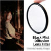 Picture of Lightdow 1/4 Black Mist Diffusion Lens Filter with Special Effect Video Film Portrait Cinematic Quality Images for Canon Nikon Sony Cameras (67MM)