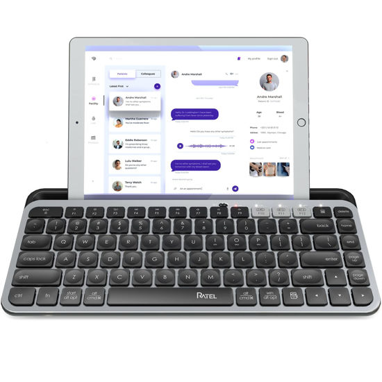 Teclado Bluetooh compatible para iMac, iPad, iPhone, TV, Tablet