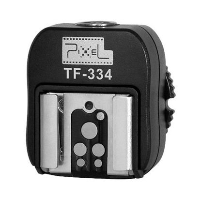 Picture of Pixel TF-334 Flash Hot Shoe Adapter for Converting Sony Mi to Canon/Nikon Flash with PC Port