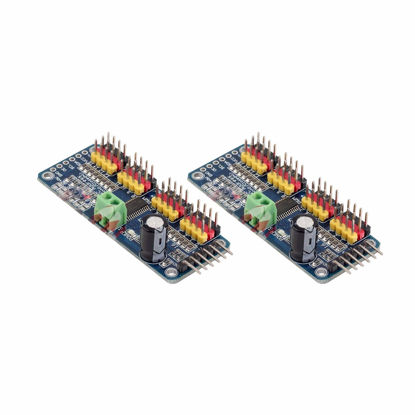 Picture of DEVMO 2PCS PCA9685 PWM Servo Motor Driver I2C IIC Module 12-bit 16 Channel Compatible with Servo Ar-duino