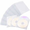 Picture of 600PCS CD DVD Sleeves, FULANDL Premium CD Double-Sided Refill Plastic Sleeve for CD and DVD Storage Binders (White)