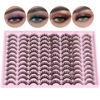 Picture of ALICE False Eyelashes Wholesale Fluttering Natural Lashes Mink Fluffy Cat Eye Strip Lashes 3D Curl Wispy Fake Lashes Pack 48 Pairs