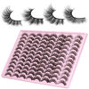 Picture of ALICE False Eyelashes Wholesale Fluttering Natural Lashes Mink Fluffy Cat Eye Strip Lashes 3D Curl Wispy Fake Lashes Pack 48 Pairs