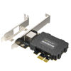 Picture of 2.5GBase-T PCIe Network Adapter, 2500/1000/100Mbps PCI Express Gigabit Ethernet Card RJ45 LAN Controller Support Windows Server/Windows, Standard and Low-Profile Brackets Included