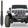 Picture of BASIKER Antenna for Jeep Wrangler Sport Rubicon JL 4xe Willys Mojave JK JT Gladiator 2007-2023, Short Jeep Wrangler Accessories Antenna Replacement Upgrade for Car Radio AM FM Reception