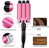 Picture of Coidak 3 Barrel Curling Iron, Waver Iron Adjustable 25mm Hair for Long or Short Heat Up Quickly Last Wand Women