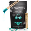 Picture of KoluaWax | LIMITED EDITION Bikini Babe Hard Wax Beads (1lb Bag) | For Bikini Area & Coarse Hair, Pastel Blue