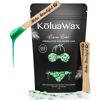 Picture of KoluaWax | LIMITED EDITION Bikini Babe Hard Wax Beads (1lb Bag) | For Bikini Area & Coarse Hair, Pastel Green