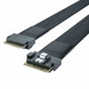 Picture of 24G Internal SlimSAS SFF-8654 to SFF-8654 8i Cable, SAS 4.0, 100-ohm, 0.5-m(1.65ft)