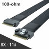 Picture of 24G Internal SlimSAS SFF-8654 to SFF-8654 8i Cable, SAS 4.0, 100-ohm, 0.5-m(1.65ft)