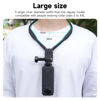 Picture of TELESIN SE Neck Mount Necklace Holder Lanyard Strap for GoPro Insta360, Head Chest Shoulder POV Selfie Attachment Accessories for Go Pro Max Hero 12 11 10 9 8 7 6 5 Insta 360 X3 Go 3 DJI Action 3 4