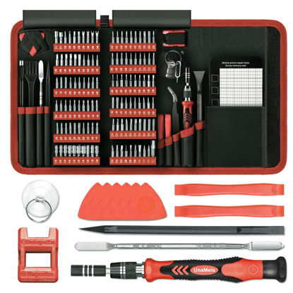 Picture of Precision Screwdriver Set, Unamela 139 in 1 Computer Repair Tool Kit, Magnetic Screwdriver Kit with 120 Bits Compatible for PC Building, Laptop, MacBook, Tablet, iPhone, PS4, Xbox, Game Console