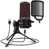 Picture of CMTECK USB Microphone, Podcast Microphone with Pop Filter & Mute Button, Compatible Desktop Computer and Laptop (Dark Black)