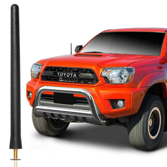 Picture of KSaAuto 6 3/4 Inch Antenna for 1995-2015 Toyota Tacoma, Toyota Tacoma Accessories 1995-2015, Tacoma Car Truck Antenna Replacement for FM AM Reception, Flexible Rubber Short Tacoma Antenna