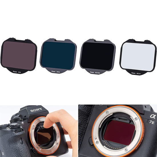 Picture of Kase Clip-in Filters Kit for Sony MCUV+ND8+ND64+ND1000 Camera Filter Camera Neutral Density Filters for Sony A9 A74 A73 A7 Alpha Mirrorless Cameras