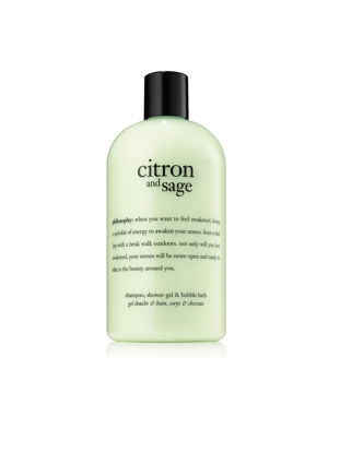 Picture of Philosophy Citron & Sage Shampoo, Shower Gel, Bubble Bath, 16 oz