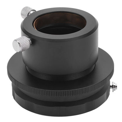Picture of Hilitand Camera Macro Lens Adapter Ring for Nikon F Mount Lens to 1.25in Telescope Eyepiece Adapter for Photography Guiding
