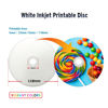 Picture of PlexDisc 95252 CD-R 700MB 52X White Inkjet Hub Printable - 100pk Spindle Frustration Free Packaging, 100 Discs