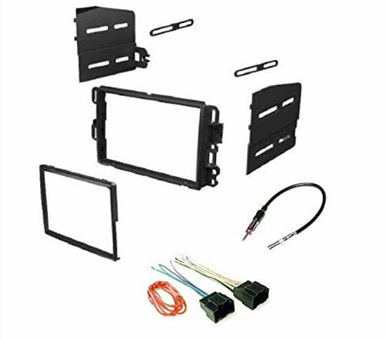 Picture of ASC Car Stereo Dash Kit, Wire Harness, and Antenna Adapter Combo to Add a Double Din Radio for some Buick Chevrolet GMC Pontiac Saturn- most 2007-2011 Tahoe, Silverado, Suburban etc.- Listed below