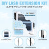 Picture of DIY Lash Extension Kit GEMERRY Individual Lashes Kit with 240 PCS Lash Clusters 8-16mm Mix 10ml Lash Bond and Seal Eyelash Glue Remover and Lash Tweezers for Beginner DIY at Home Lash Clusters Kit