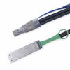 Picture of 10Gtek# External Mini SAS HD SFF-8644 to QSFP(SFF-8436) Hybrid SAS Cable, 30AWG, 100-Ohm, 0.5-m(1.64ft)